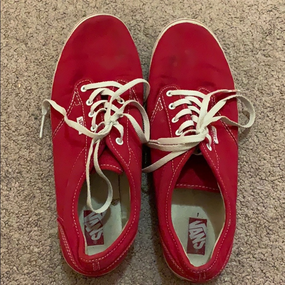 Vans in red, women’s 9.5
